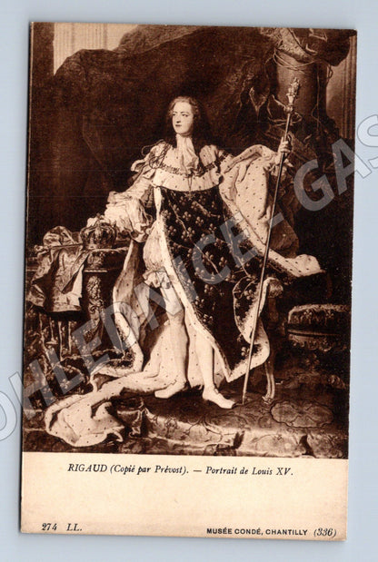 Pohlednice Ludvík XV portrét Musée Condé (M16859)