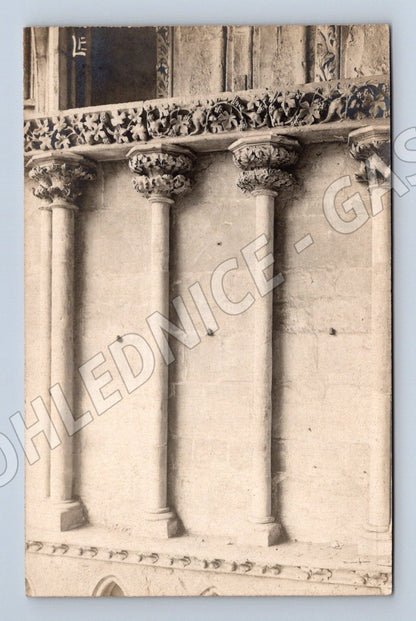 Pohlednice detail kamenné architektury hrad zámek (M16873)