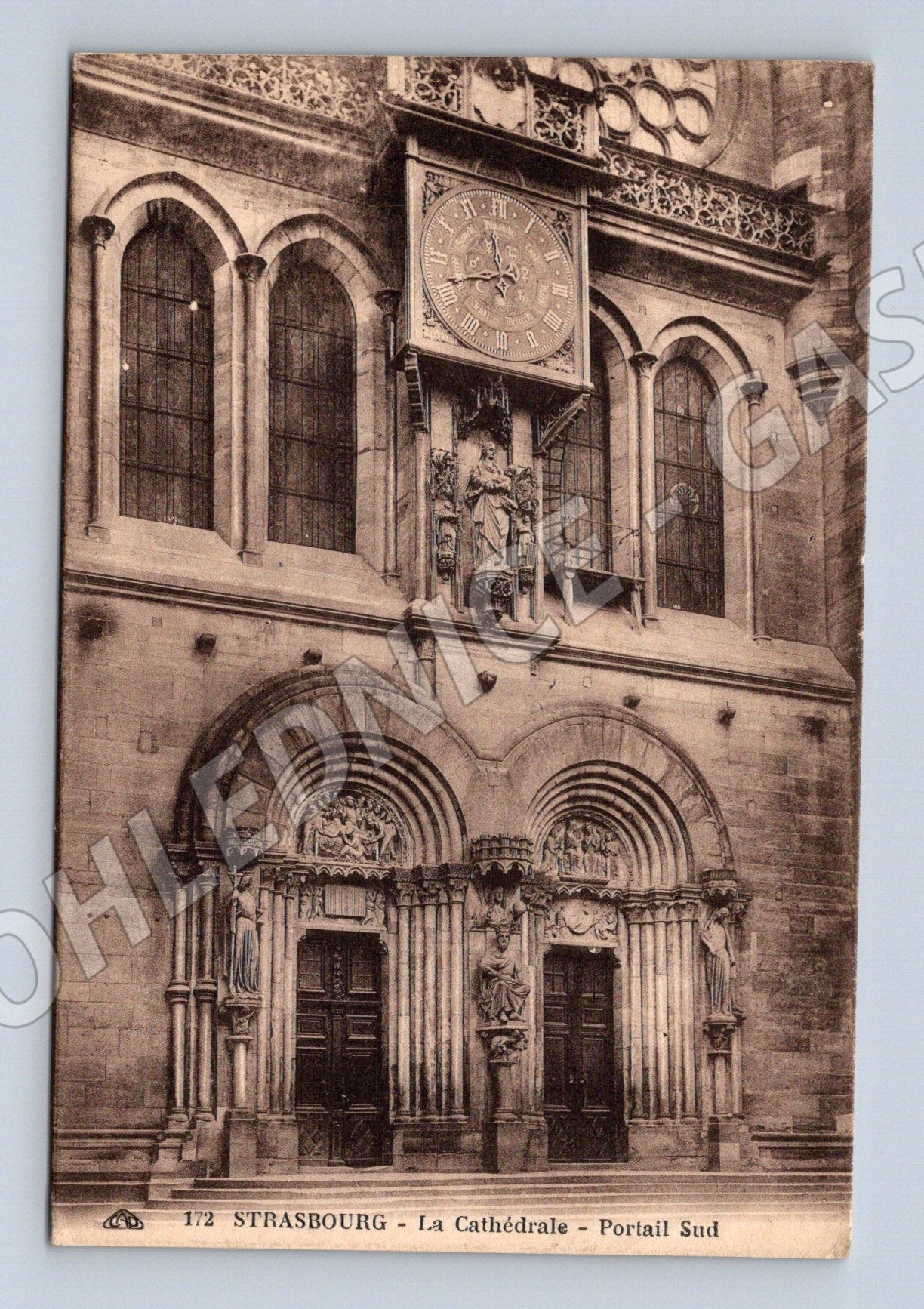 Pohlednice Štrasburk katedrála jižní portál (M16874)