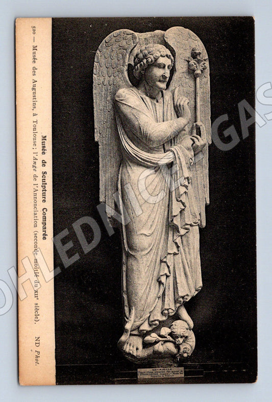 Pohlednice Anděl zvěstování Toulouse 12 století (M16878)