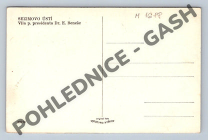 Pohlednice Sezimovo Ústí vila prezidenta Beneše (M1688)