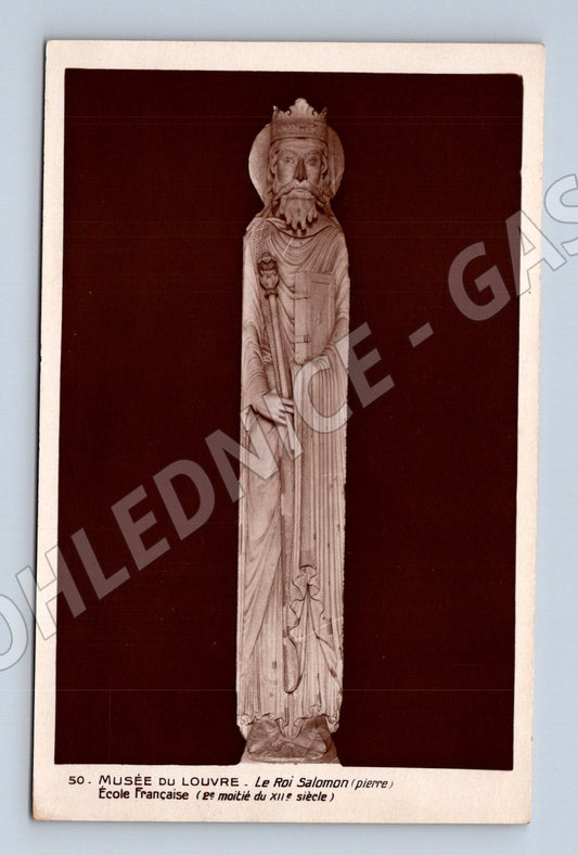 Pohlednice Louvre Král Šalamoun 12 století Paříž (M16883)