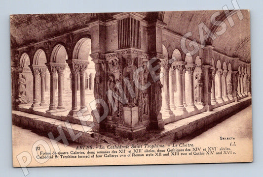 Pohlednice Arles katedrála Saint Trophime chodba (M16887)