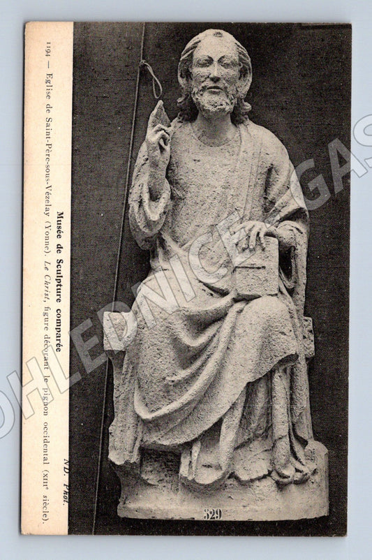 Pohlednice Saint Père sous Vézelay Kristus 13 století (M16889)