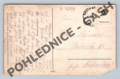 Pohlednice Horní mlýn u Chotěboře 1924 kolor (M1689)