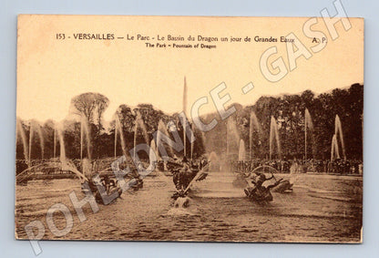Pohlednice Versailles park Dračí jezírko (M16905)