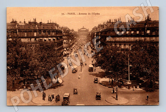 Pohlednice Paříž Avenue de l Opéra stará (M16914)