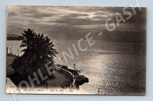 Pohlednice Monte Carlo 1918 moře Monako (M16916)