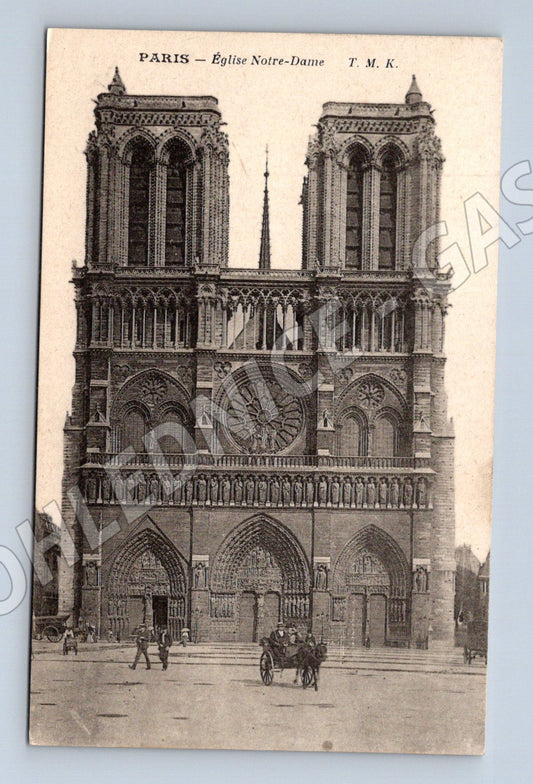 Pohlednice Paříž Notre Dame stará nepoužitá (M16917)
