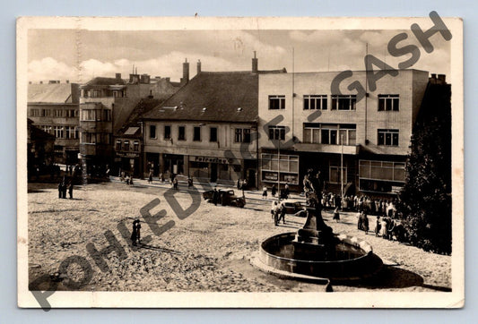 Pohlednice Uherský Brod náměstí 1953 (M1692)