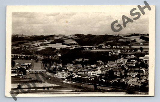 Pohlednice Panorama českého města s mostem (M1693)