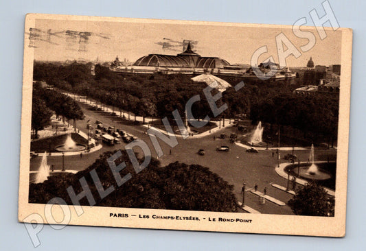 Pohlednice Paříž Champs Elysées Rond Point 1938 (M16931)