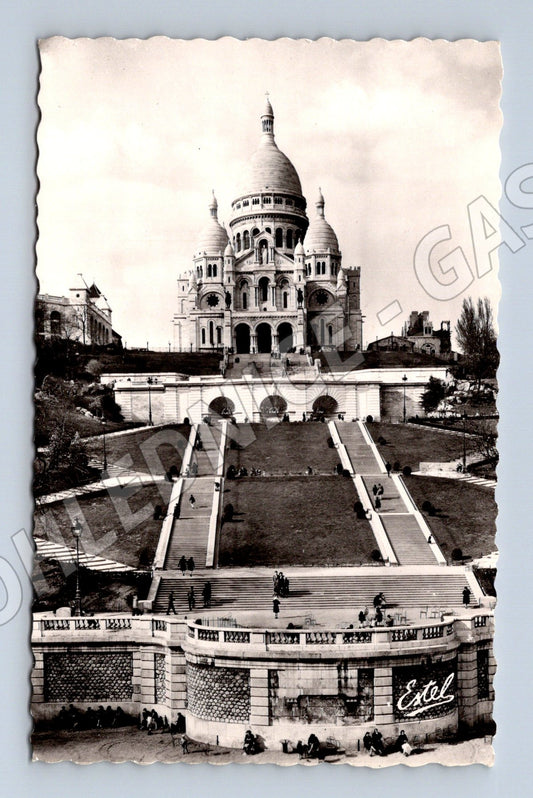 Pohlednice Paříž Sacré Cœur 1960 čb (M16934)