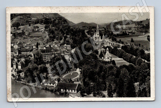 Pohlednice Lourdes 1940 bazilika (M16940)