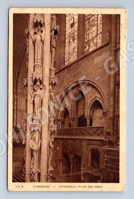 Pohlednice Strasbourg katedrála Pilíř andělů (M16944)