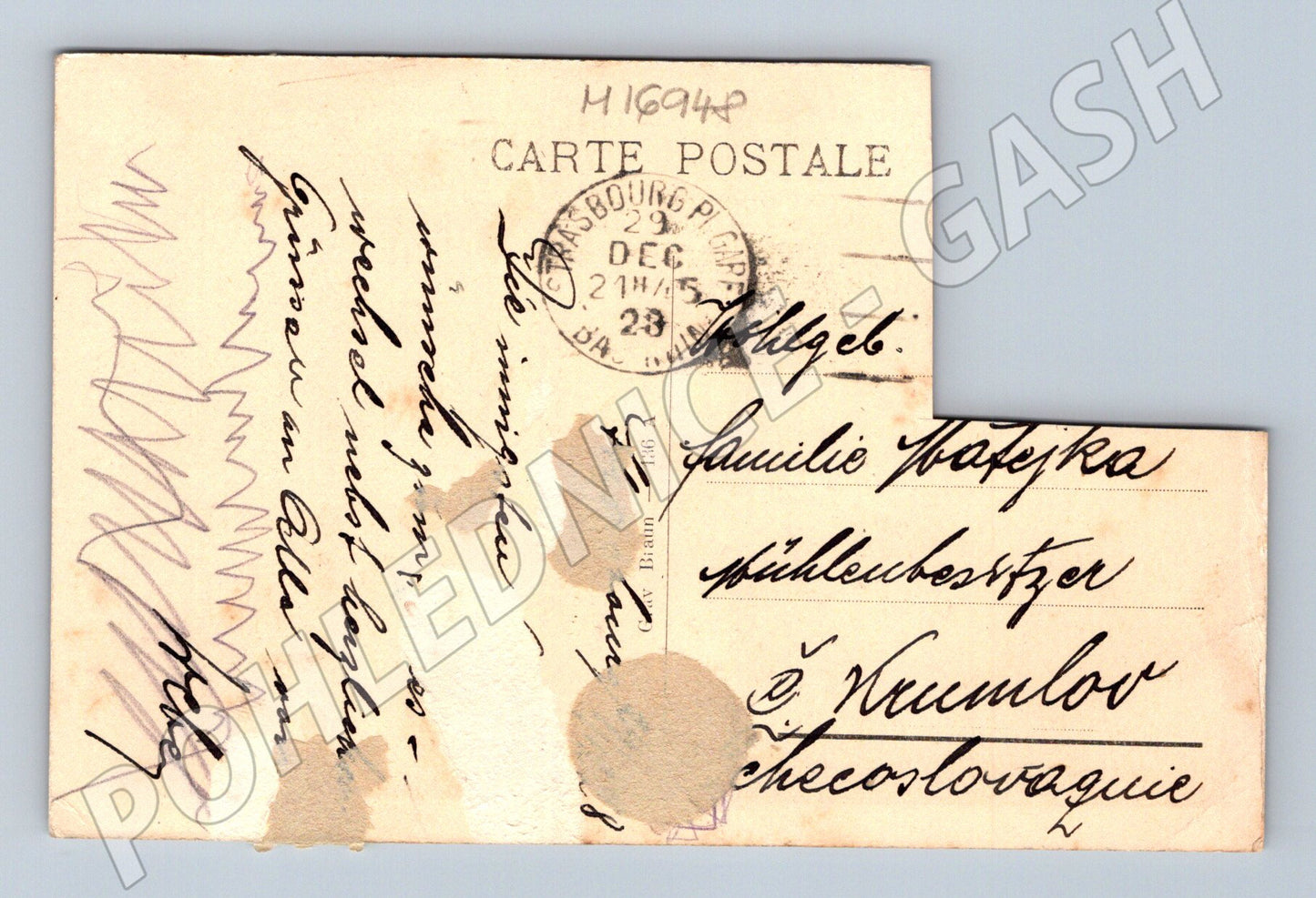 Pohlednice Strasbourg Bain aux Plantes 1941 (M16948)