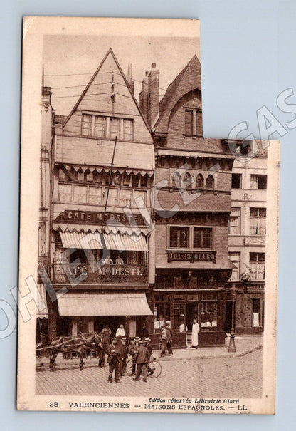 Pohlednice Valenciennes cca 1912 seříznutý roh (M16951)