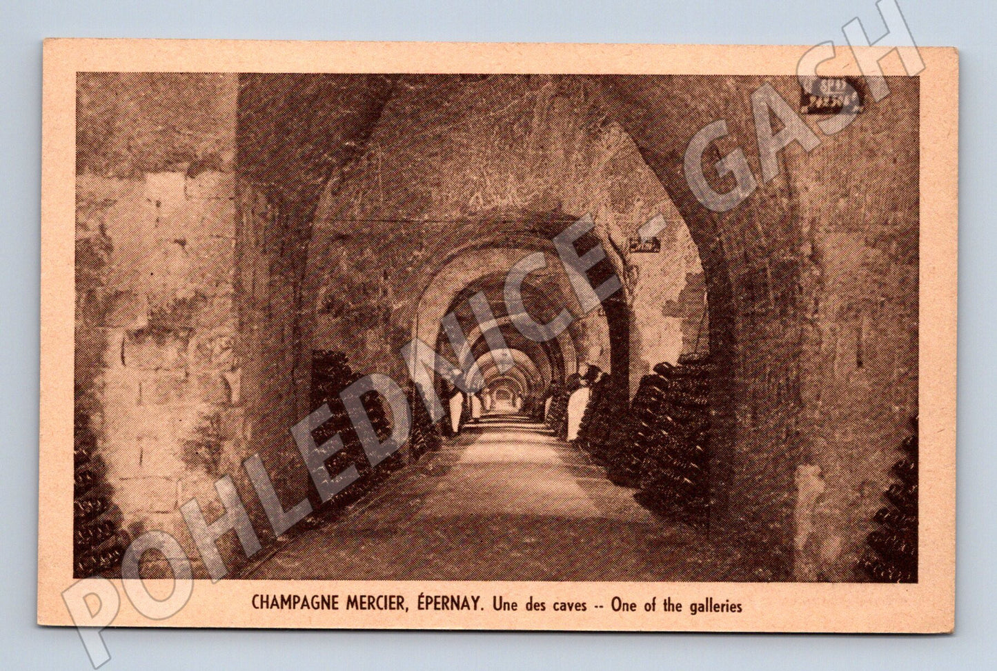 Pohlednice Épernay Champagne Mercier 1937 (M16957)