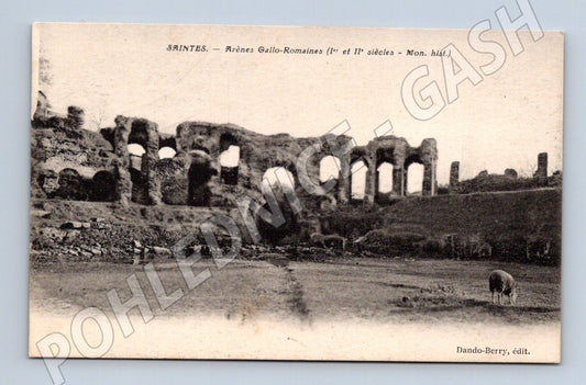 Pohlednice Saintes Arènes Gallo Romaines 1918 (M16967)