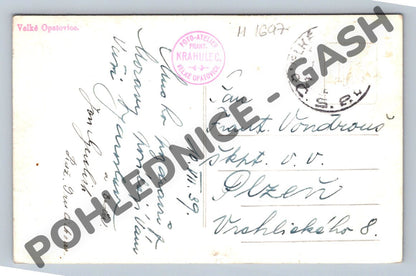 Pohlednice Velké Opatovice 1939 (M1697)