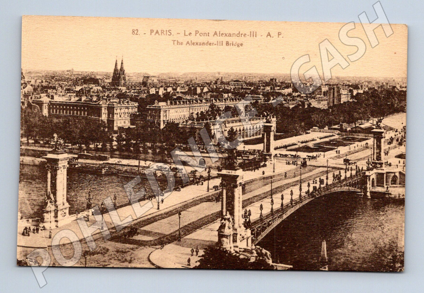 Pohlednice Paříž Pont Alexandre III stará (M16970)