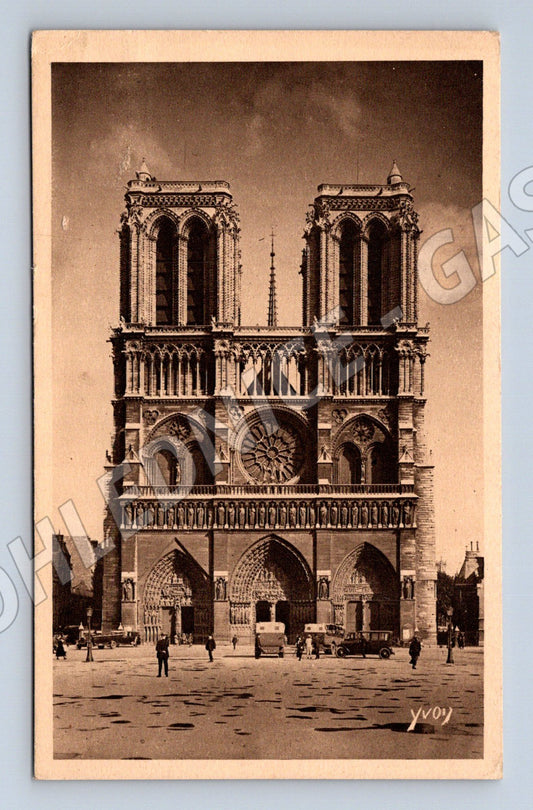 Pohlednice Paříž Notre Dame čb nepoužitá (M16974)