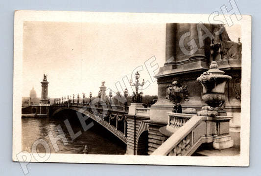 Pohlednice Paříž Pont Alexandre III stará (M16976)