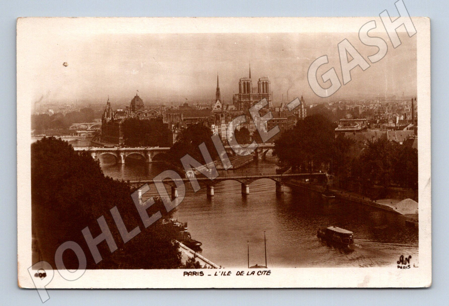 Pohlednice Paříž Ile de la Cité Notre Dame 1932 (M16977)