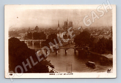 Pohlednice Paříž Ile de la Cité Notre Dame 1932 (M16977)