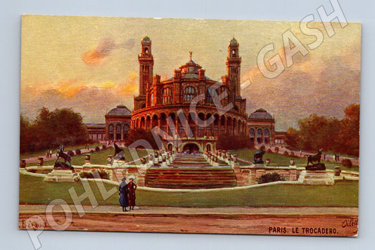 Pohlednice Paříž Trocadéro Tuck nepoužitá (M16990)