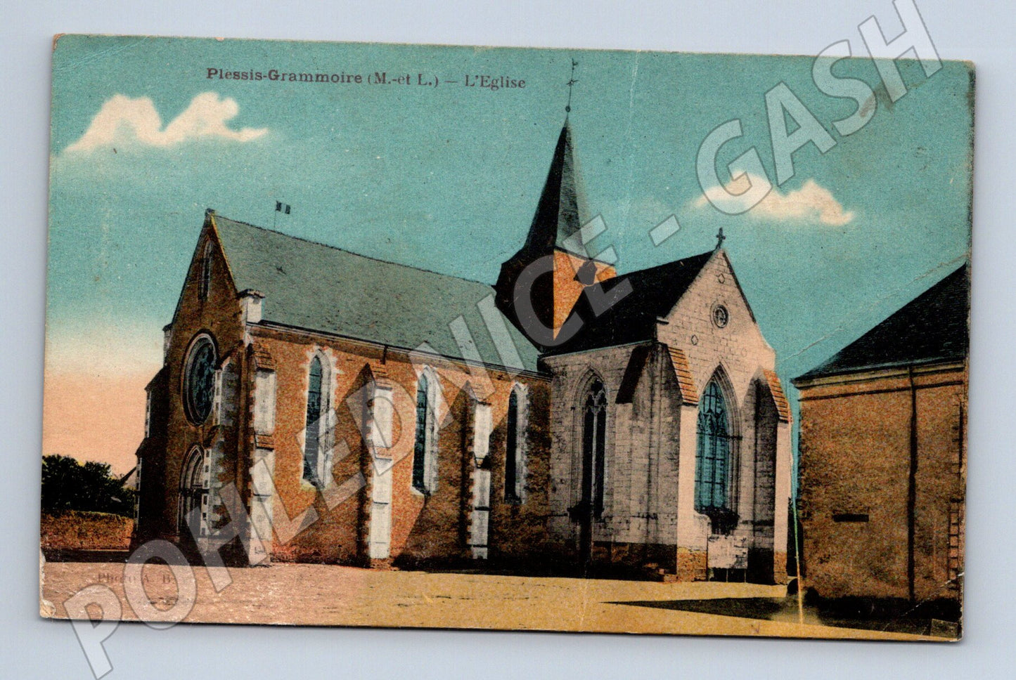 Pohlednice Plessis Grammoire kostel stará (M16993)