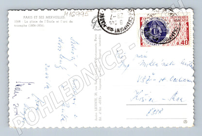 Pohlednice Paříž Arc de Triomphe 1962 (M16995)