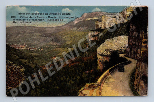 Pohlednice Franche Comté údolí Loue (M17008)