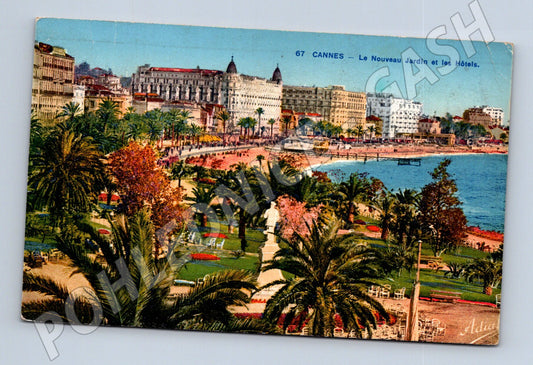 Pohlednice Cannes Nouveau Jardin 1932 (M17009)