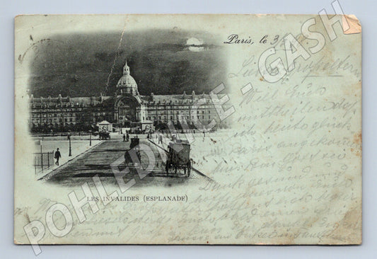 Pohlednice Paříž Invalides 1898 zaslaná (M17013)