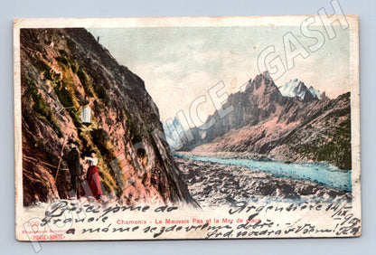 Pohlednice Chamonix Mauvais Pas Mer de Glace (M17014)