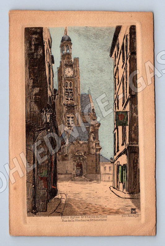 Pohlednice Paříž Saint Etienne du Mont 1932 (M17018)