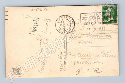 Pohlednice Angkor Vat Paříž 1931 (M17019)