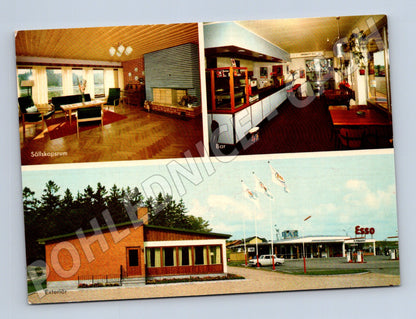 Pohlednice Ängelholm Esso motel 60 léta (M17024)