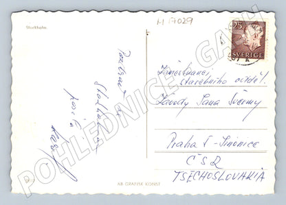 Pohlednice Stockholm vícefoto razítko (M17029)