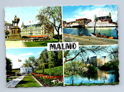 Pohlednice Malmö koláž 1985 (M17031)