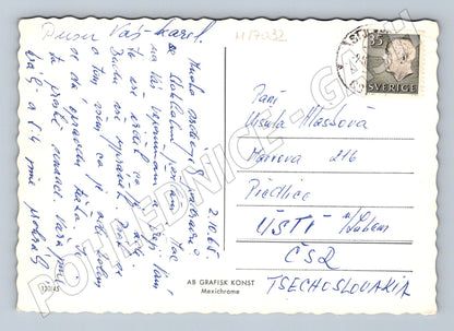 Pohlednice Stockholm více záběrů frankovaná (M17032)