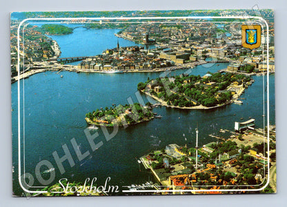 Pohlednice Stockholm letecký kolorovaná (M17040)
