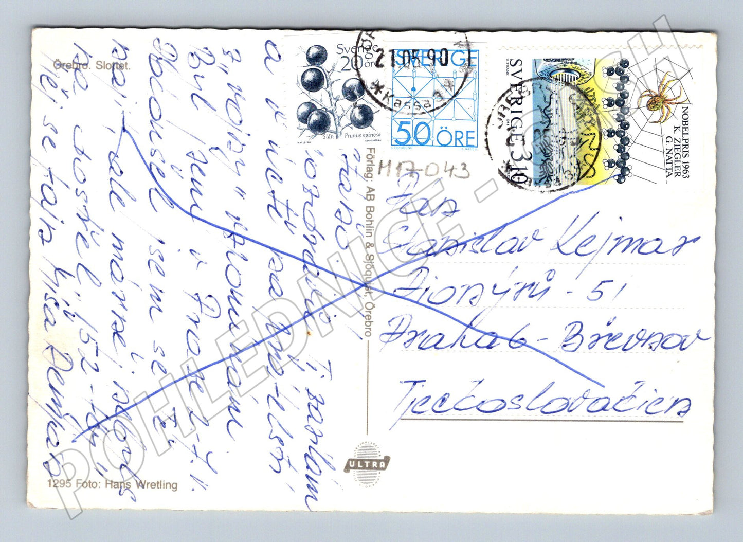 Pohlednice Örebro Slott prošlá (M17043)