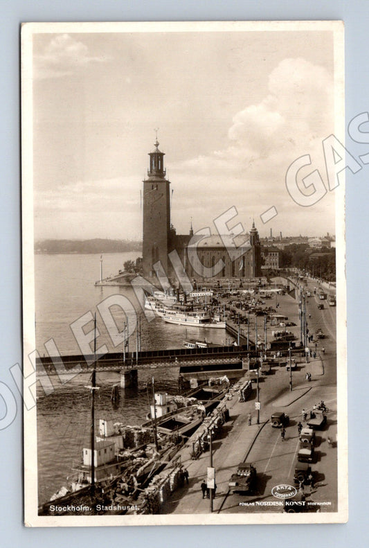 Pohlednice Stockholm Stadshuset zaslaná (M17046)