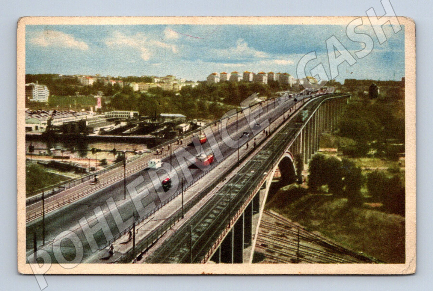 Pohlednice Stockholm Skanstullsbron kolorovaná (M17048)