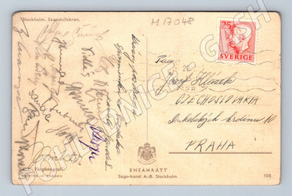 Pohlednice Stockholm Skanstullsbron kolorovaná (M17048)