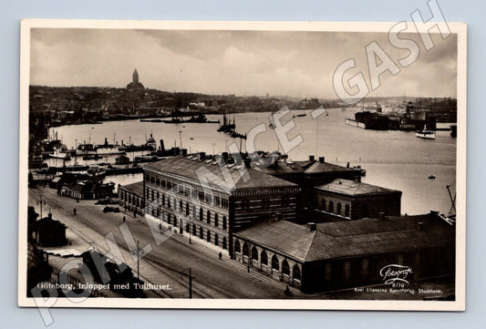 Pohlednice Göteborg Tullhuset přístav (M17049)