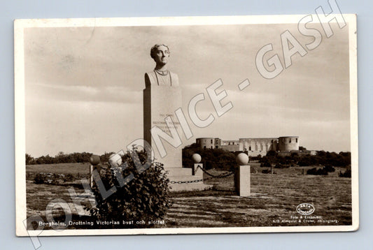 Pohlednice Borgholm hrad Victorias byst (M17050)
