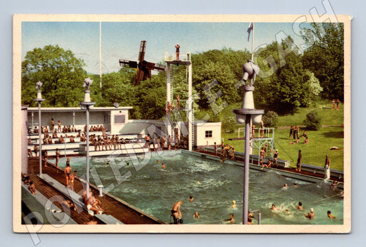 Pohlednice Göteborg Lisebergsbadet 1947 (M17051)